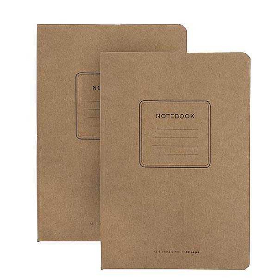 Wholesale Pack 2 Libretas Papel Reciclado Y Kraft