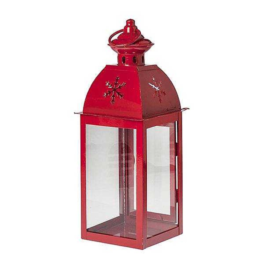 Wholesale Farol Metal Rojo