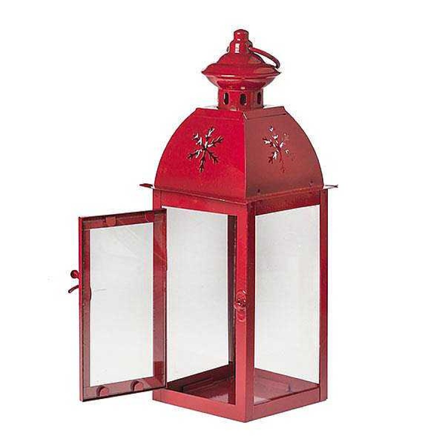 Wholesale Farol Metal Rojo